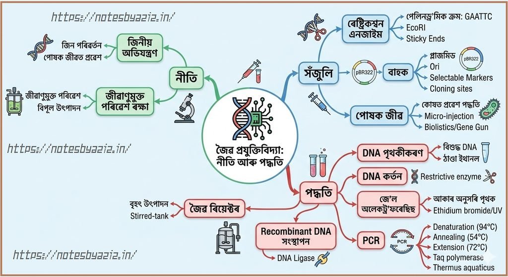 Biotechnology Principles and Processes Summary Note In Assamese