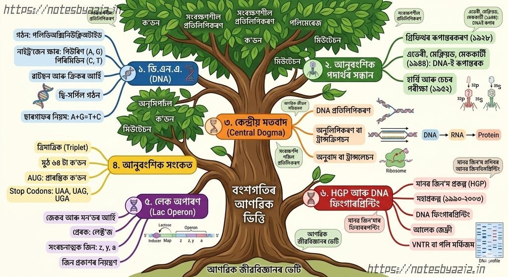 Molecular Basis of Inheritance Summary Note In Assamese